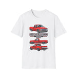 Classic Red 1994 Silverado 1500 Pickup T-Shirt | Truck Illustration