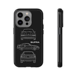1986 Supra Triple View Line Art JDM Tough Phone Case Cover