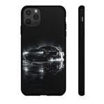 Black Sports Car Illustration 2023 Challenger SRT phone case | Car Drift Reflection