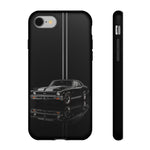 Nova SS Phone Case, Black 68 Muscle Car Silver Stripe Studio Cover