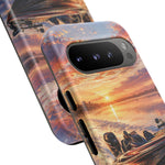 Sunset Bass Fishing Boat phone case | Tough Cover