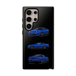 Blue 180SX JDM Sports Car Phone Case Tough Multi View