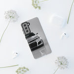 Silver Camaro Phone Case, ZL1 American Muscle Car Tough Cover for Men Gift