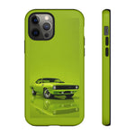Green Cuda Muscle Car phone case for Gear Heads