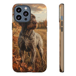 German Wirehaired Pointer Autumn Art Tough Phone Case