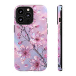 Pink Chrome Cherry Blossom Phone Case | Tough Cover