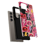 Pop Art Lips and Lightning Bolt Phone Case