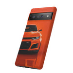 Orange Camaro Phone Case, ZL1 American Muscle Car Tough Cover for Men Gift