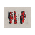 Red 1994 Supra Sketches Velveteen Blanket | Car Illustration Throw