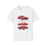 Red 1975 Trans Am Cars T-Shirt | Classic Muscle Car Trio Illustration