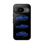 Blue 180SX JDM Sports Car Phone Case Tough Multi View