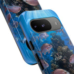 Snapper Reef Phone Case, Sunlit School Ocean Fishing Tough Cover