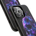 Holographic Skull Phone Case, Shattered Glass Iridescent Cover