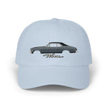 1968 Chevy Nova Dad Hat Muscle Car Cap Adjustable Strap Gray Black Coupe