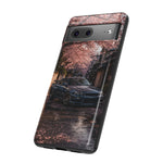 Cherry Blossom Street Scene R34 Skyline GTR Tough Case | Car Photo Cover