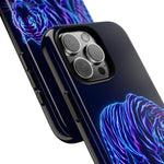 Neon Blue Tiger phone case | tough protective cover