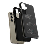 Black Silverado Classic Pickup Tough Phone Case for Chevy Truck Fans
