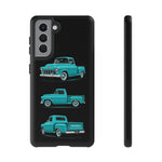 Turquoise 1955 Stepside Pickup Truck Tough Phone Case - 3 View