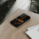 Orange Cuda Phone Case, Muscle Car Stripe Studio Cover, Gift