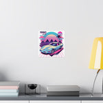 1990 Corvette C4 Poster Retro 80s 90s Vaporwave Chevy Sports Car Wall Art