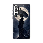 Geisha Parasol Moonlight Art Tough Phone Case