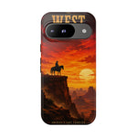 Western Sunset Cowboy Phone Case | Rugged Protective Cover