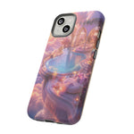 Floating Pool Deck Phone Case, Pastel Cloud 3D Render Cover
