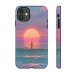 Vaporwave Ocean Sunset Tough Phone Case Cover Gift Art