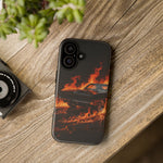 Black Charger Classic Muscle Flames Tough Phone Case Cover Gift