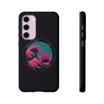 Great Dream Wave Circular Badge Vaporwave Phone Case – Japanese Aesthetic