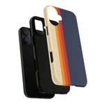 Retro Rainbow Stripe Phone Case | Tough Phone Case