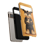 Schnauzer Mustache Boss Phone Case Funny Dog Lover Gift