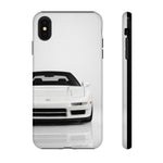 White NSX Phone Case, Retro 90s JDM Supercar Cover, Gift for Car Lovers