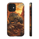 Land Cruiser FJ40 Classic 4x4 Red Rock Canyon Art Tough Phone Case