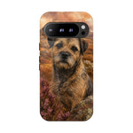 Border Terrier Earthy Watercolor Art Tough Phone Case