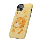Orange Tabby Loaf Kawaii Chibi Pet Cat Art Tough Phone Case