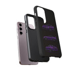 MK4 Supra Phone Case Purple, Three-View Vector Cover