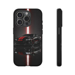 Camaro ZL1 Phone Case, Black Red Racing Stripe Studio Cover, Gift