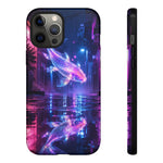 Neon Koi Reflection Vaporwave phone case | Tough Cover