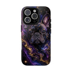 French Bulldog Galaxy Marble Art Tough Phone Case