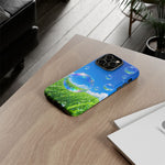 Bubbles Over Grass phone case | Tough Cover