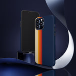 Retro Rainbow Stripe Phone Case | Tough Phone Case