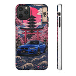 Bayside Blue Skyline Phone Case, Cherry Blossom Torii Tough Cover