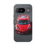 Red C8 Z06 Track Wing Tough Phone Case Cover Gift Art