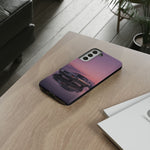 Sunset Skyline GT-R R32 phone case | car reflection, purple dusk