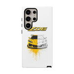 Z06 Corvette Phone Case, Yellow Sketch Reveal Chrome Cover