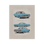 1964 Chevy Impala Illustration  Microfiber Blanket | Classic Car Throw