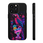 Neon Parrot Cocktails phone case | Tough Cases