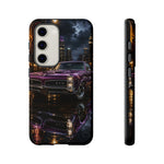 67 GTO Phone Case Purple, Rainy City Night Muscle Car Tough Cover