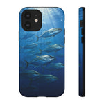 Amberjack School Phone Case, Open Water Sunlight Tough Cover